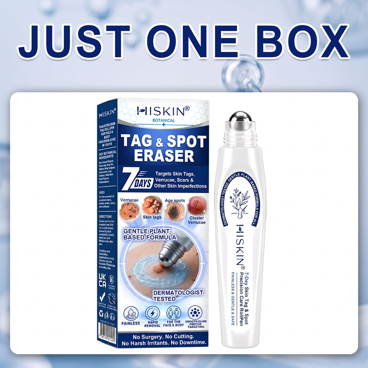 𝐇𝐈𝐒𝐊𝐈𝐍®👩‍⚕️ 𝟕-𝐃𝒂𝘆 𝐒𝗸𝐢𝐧 𝐓𝒂𝗴 & 𝐒𝐩𝙤𝐭 𝐄𝐫𝒂𝐬𝙚𝐫 Painless & Scar-Free Advanced Imperfection Removal Rollerball Pen