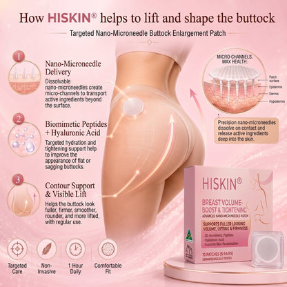 👩‍⚕️ Breast Firming & Fuller-Looking Curves HISKIN® — Advanced Nano-Microneedle Patch for Targeted Care