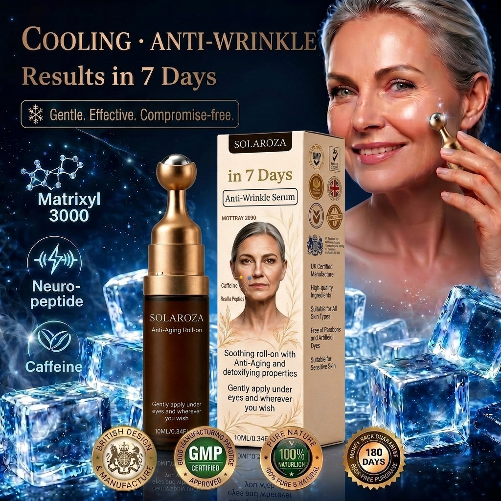 🔥New & Upgraded: Solaroza® 360° Ice-Cool Roller — Visibly reduces dark circles, puffiness, and fine lines in 7 days. Powered by Matrixyl 3000, Neuro-peptides, and Caffeine.